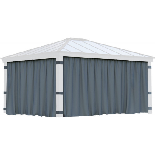 Ensemble de rideaux 4 pièces pour pergolas Dallas 422x484cm - Palram - Canopia