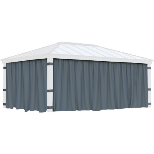 Ensemble de rideaux 4 pièces pour pergolas Dallas 422x606cm - Palram - Canopia
