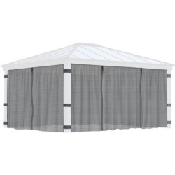 Set de moustiquaires en polyester léger pour pergolas Dallas 422x484cm - Palram - Canopia