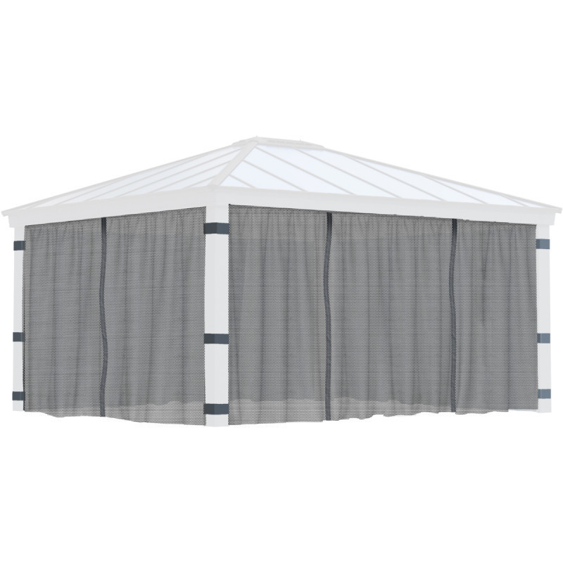 Set de moustiquaires en polyester léger pour pergolas Dallas 422x484cm - Palram - Canopia