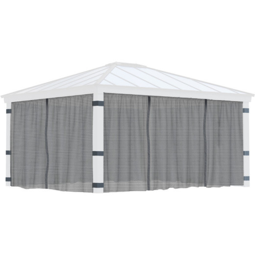 Set de moustiquaires en polyester léger pour pergolas Dallas 422x484cm - Palram - Canopia