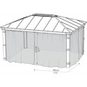 Set de moustiquaires en polyester léger pour pergolas Dallas 422x484cm - Palram - Canopia