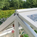 Mini-serre Gamma 1m² en alu anodisé et verre de sécurité 3mm – fondation en acier Zincalume® – Vitavia