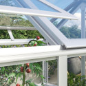 Mini-serre Gamma 1m² en alu anodisé et verre de sécurité 3mm – fondation en acier Zincalume® – Vitavia