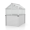 Mini-serre Gamma 1m² en alu anodisé et PC 4mm sur châssis froid élevé – Vitavia