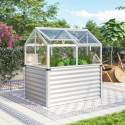 Mini-serre Gamma 1m² en alu anodisé et verre 3mm sur châssis froid élevé – Vitavia