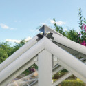 Mini-serre Gamma 1m² en alu anodisé et verre 3mm sur châssis froid élevé – Vitavia