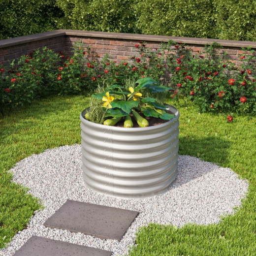 Potager surélevé en acier Zincalume® - alu anodisé - 630 Rond Vita - Vitavia