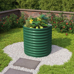 Potager surélevé en acier Zincalume® - algues de mer - 858 Rond Vita - Vitavia