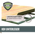 Sauna d'extérieur SKROLLAN 1 anthracite en bois massif 38mm 4 à 6 places - poêle Easy Bio 9000W - porte classique KARIBU