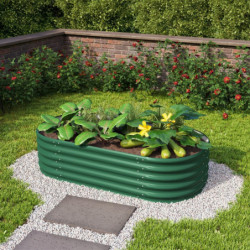 Potager surélevé en acier Zincalume® – algues de mer – 401 Basic Vita – Vitavia