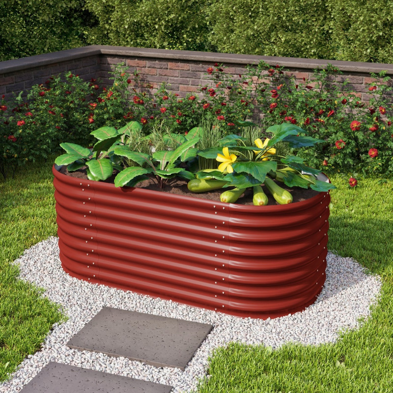 Potager surélevé en acier Zincalume® - rubin – 630 Basic Vita – Vitavia