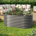 Potager surélevé en acier Zincalume® – granite – 630 Basic Vita – Vitavia