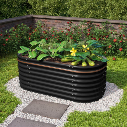 Potager surélevé en acier Zincalume® – noir – 630 Basic Vita – Vitavia