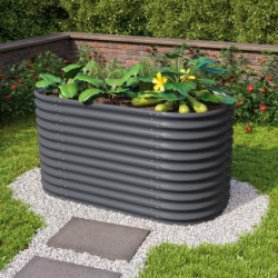 Potager surélevé en acier Zincalume® – granite – 858 Basic Vita – Vitavia