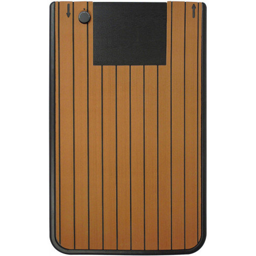 Plancher de douche Solaris en époxy coloris teck avec réservoir – Ubbink