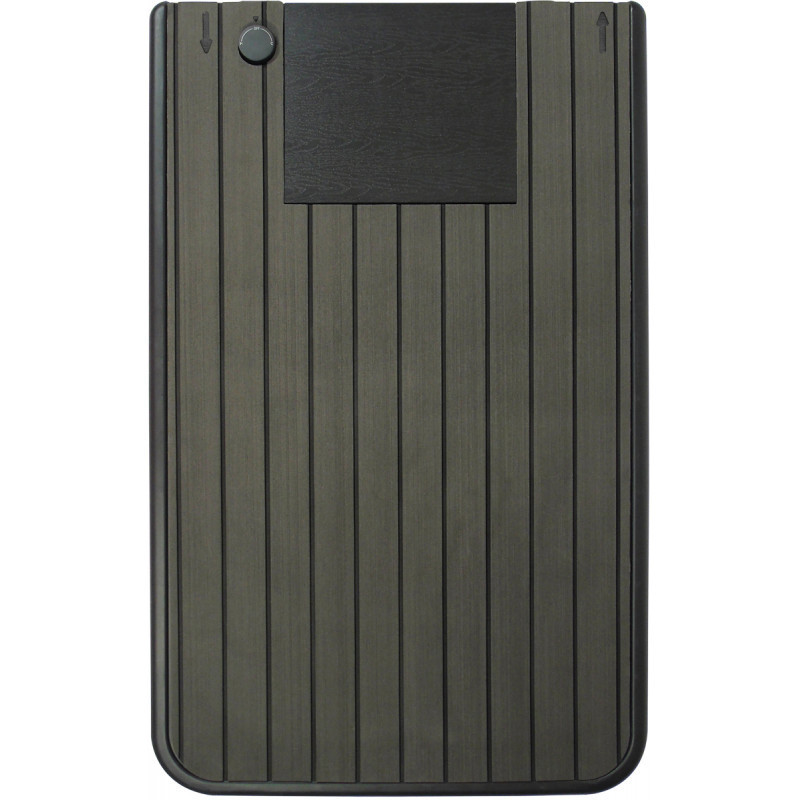 Plancher de douche Solaris en époxy anthracite avec réservoir – Ubbink