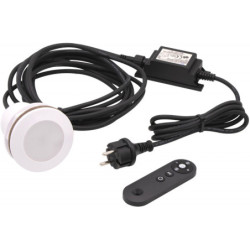 Projecteur pour piscine LED Power Spot 3 avec télécommande et câble de raccordement - Ubbink