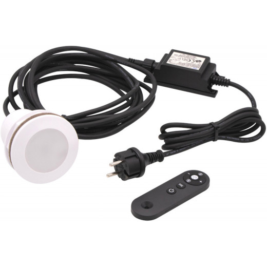 Projecteur pour piscine LED Power Spot 3 avec télécommande et câble de raccordement - Ubbink