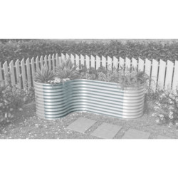 Extension courbe en acier Zincalume® – alu anodisé – pour potager surélevé 858 Vita – Vitavia