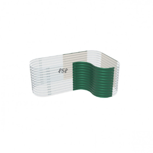 Extension courbe en acier Zincalume® – algues de mer – pour potager surélevé 858 Vita – Vitavia