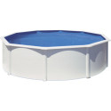 Piscine Bora Bora ronde en acier blanc Ø370cm – Gré