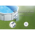 Piscine Bora Bora ronde en acier blanc Ø370cm – Gré