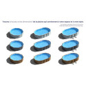 Piscine Bora Bora ovale en acier blanc 527x327cm – Gré