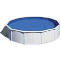 Piscine hors sol Fidji ronde en acier blanc Ø570xH122cm – Gré