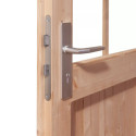Sauna d’extérieur Skrollan 3 - porte classique et vestibule - poêle Easy Bio 9000W - 6 à 8 places 38mm KARIBU