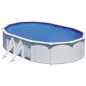 Piscine hors sol Fidji ovale en acier blanc 634x399cm – Gré