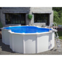 Piscine hors sol Varadero forme de 8 en acier blanc 520x350cm – Gré
