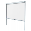 Store coulissant latéral gris clair 270cm pour pergola bioclimatique en aluminium X-METAL