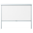 Store coulissant latéral gris clair 370cm pour pergola bioclimatique en aluminium X-METAL
