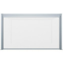 Store coulissant latéral gris clair 370cm pour pergola bioclimatique en aluminium X-METAL