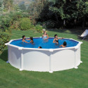 Piscine hors sol Atlantis ronde en acier blanc Ø480xH132cm – Gré