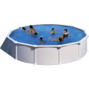 Piscine hors sol Atlantis ronde en acier blanc Ø570xH132cm – Gré