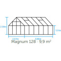 Pack complet de verres trempé de rechange pour serre 9,9m² Magnum Halls