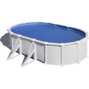 Piscine hors sol Atlantis ovale en acier blanc 634x399cm – Gré