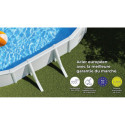 Piscine hors sol Atlantis ovale en acier blanc 634x399cm – Gré