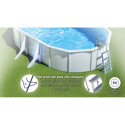 Piscine hors sol Atlantis ovale en acier blanc 1020x505cm – Gré