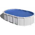 Piscine Haiti ovale en acier blanc 634x399cm sans renforts apparents – Gré