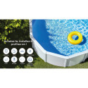 Piscine Haiti ovale en acier blanc 920x505cm sans renforts apparents – Gré