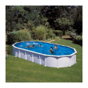 Piscine Haiti ovale en acier blanc 1020x575cm sans renforts apparents – Gré