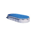 Piscine Haiti ovale en acier blanc 1020x575cm sans renforts apparents – Gré