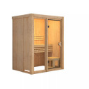 Sauna traditionnel d'intérieur en bois Avari 1, 1 à 2 places 68mm KARIBU