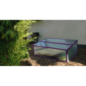 Mini-serre Levana I 0,5m² en PC 4mm – cadre figue – Vitavia