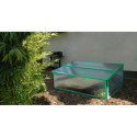 Mini-serre Levana I 0,5m² en PC 4mm – cadre aqua – Vitavia