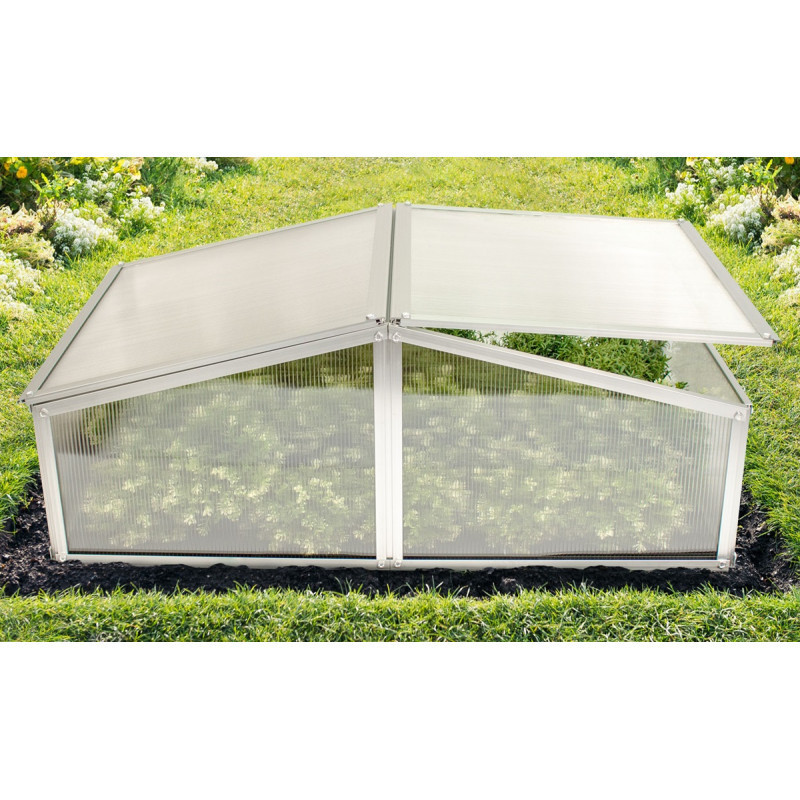 Mini-serre Gaia XS en alu anodisé et PC 4mm – Vitavia