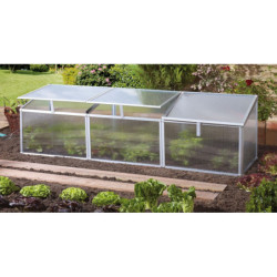 Mini-serre Gaia 3X en alu anodisé et PC 4mm – Vitavia